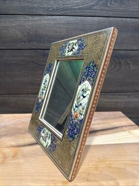 Persian Khatamkari (Khatam) micro-mosaic mirror